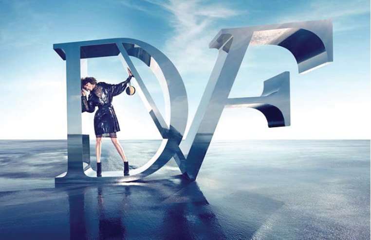 modeling Daniel Nieto Shoe Design featured in DVF ad campaign